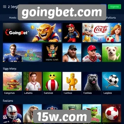 Variedade de jogos oferecidos no site goingbet